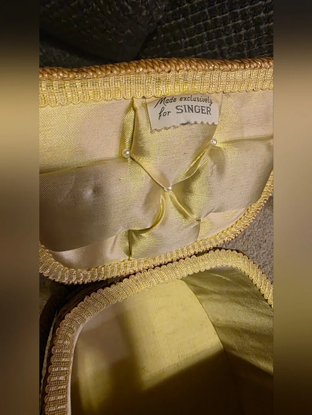 1970s Vintage Singer Basket